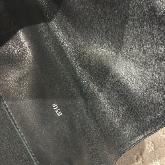 Browns tall blk leather boots brand new never worn sz8.5 zipper in back - Picture 12 of 12